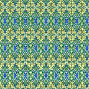 Colonial Egg Hunt (a formal vertical stripe in navy and green)