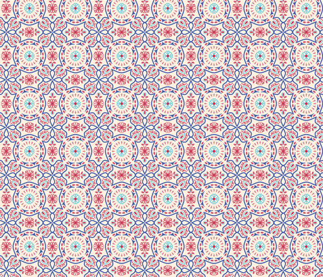Colorful Vintage Pattern fabric by raindrop on Spoonflower - custom fabric