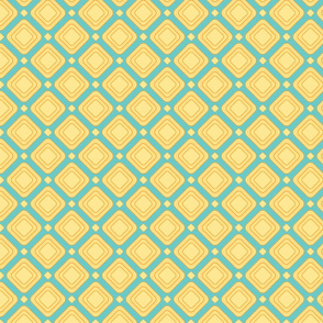square in blue and orange