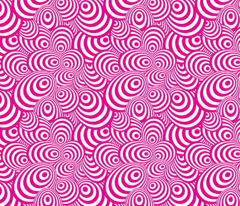 Psychedelic Zebra Pink fabric by glanoramay on Spoonflower - custom fabric