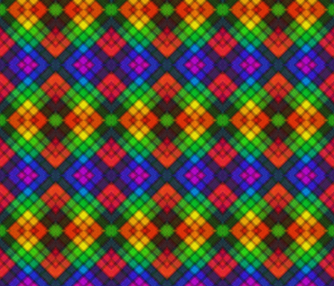 Rainbow Argyle fabric by glanoramay on Spoonflower - custom fabric