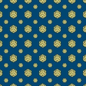 Navy/Yellow d20