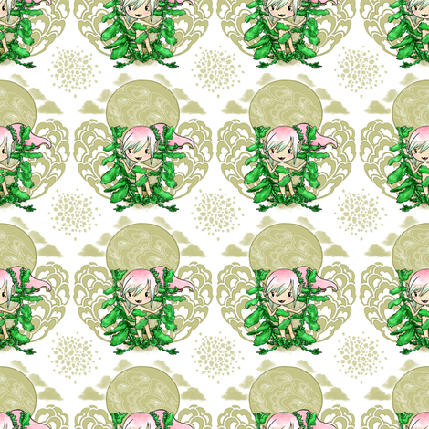Elf  Among Mint fabric by harleenquinzel on Spoonflower - custom fabric