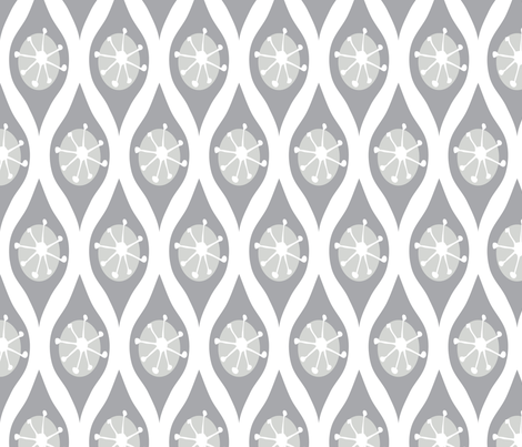 Modern Grey and White fabric by emilyannstudio on Spoonflower - custom fabric