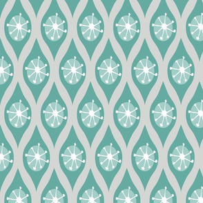 Modern Turquoise and Grey