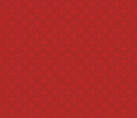 Graphic Circles Red - Small fabric by tinag on Spoonflower - custom fabric
