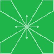 graphic snowflakes green small