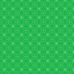 graphic snowflakes green small
