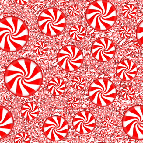 Peppermint Swirl fabric by elarnia on Spoonflower - custom fabric