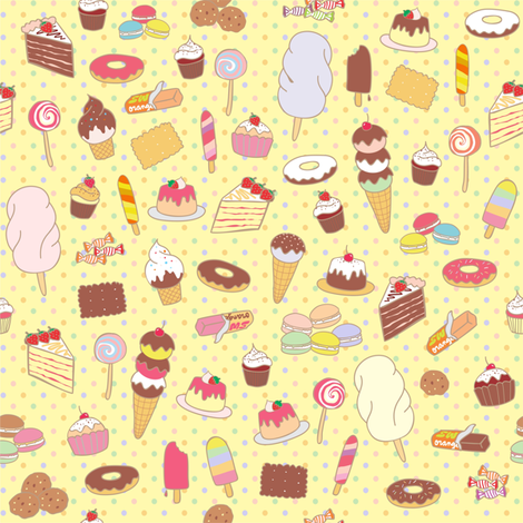 sweety_pastel fabric by maeli on Spoonflower - custom fabric