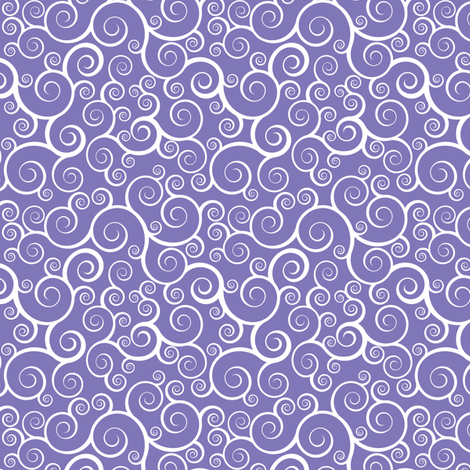 Sweetie Pie Swirl - Purple fabric by shelleymade on Spoonflower - custom fabric