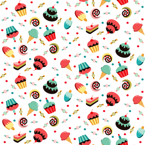 Sweets fabric by theboutiquestudio on Spoonflower - custom fabric