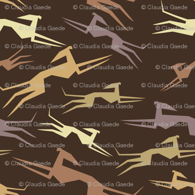Sighthounds in brown