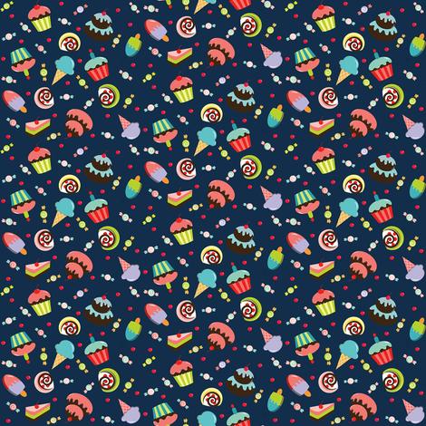 Life is Sweet fabric by theboutiquestudio on Spoonflower - custom fabric
