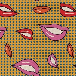 Pop art lips