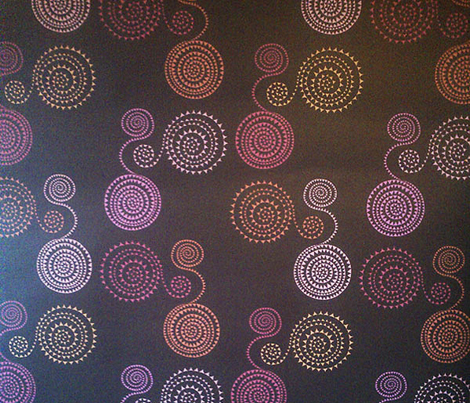 Arrowheadsonsilkthreadpinkorange