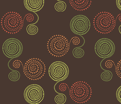 arrowheadsonsilkthreadorangegreen