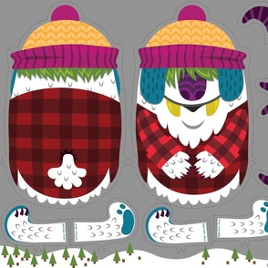 Two-Horned Jack: A Cut and Sew Yeti