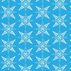 Nativity Snowflake blue