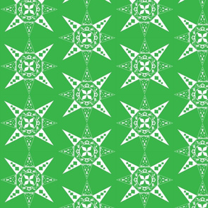 Nativity snowflake green