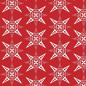 Nativity Snowflake red