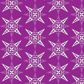nativity snowflake purple