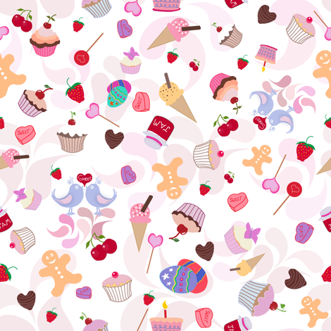sweet_things_export fabric by raining_cats_&_dogs on Spoonflower - custom fabric