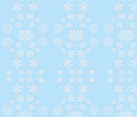 Snow is falling fabric by louiseerskinedesigns on Spoonflower - custom fabric