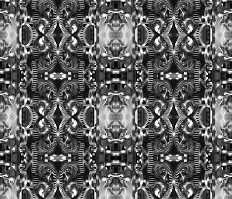 Automated Barbie Guts fabric by whimzwhirled on Spoonflower - custom fabric