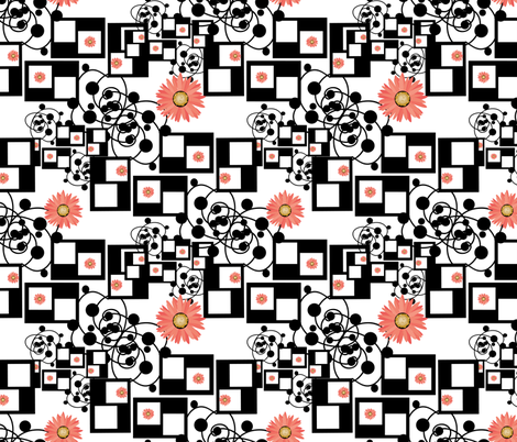 gerberas black and white