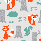 Woodland Creatures Scattered