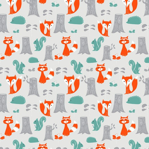 Woodland Creatures Scattered