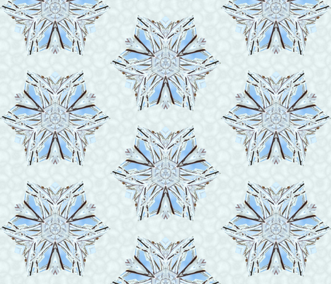 snowflake_1 fabric by peegee on Spoonflower - custom fabric