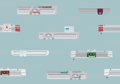 Knitting Machines - cornflower