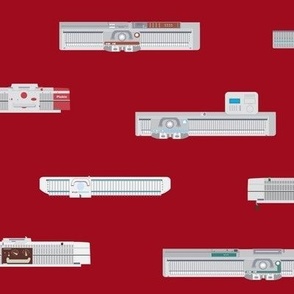 Knitting Machines - rhubarb