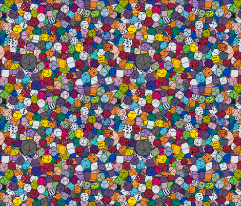 Dice Galore - Assorted fabric by pi-ratical on Spoonflower - custom fabric