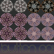 Mauve and Aubergine Button Covers