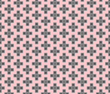D-Pads in Pink fabric by ilikemeat on Spoonflower - custom fabric