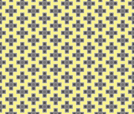 D-Pads in Yellow fabric by ilikemeat on Spoonflower - custom fabric