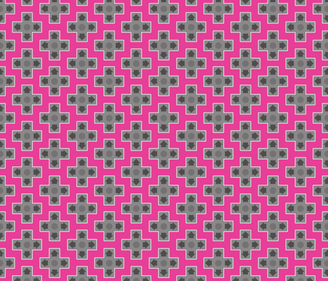 D-Pads in Hot Pink fabric by ilikemeat on Spoonflower - custom fabric