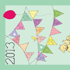 LOVE DOVE Tea Towel 2013