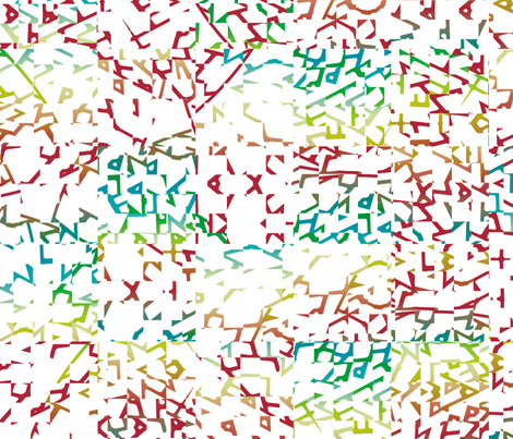 Alien Writing 2 fabric by animotaxis on Spoonflower - custom fabric