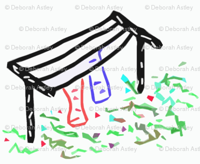 Clotheslines in a Half-Drop Repeat