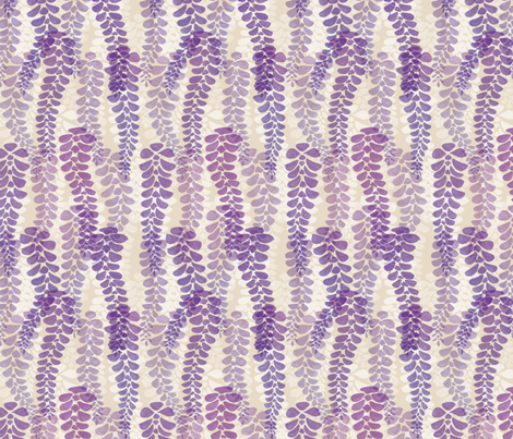 Hanging Wisteria fabric by hugandkiss on Spoonflower - custom fabric
