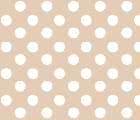 Midsummer Dots Beige fabric by hugandkiss on Spoonflower - custom fabric