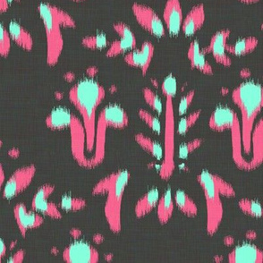 Midnight Faux Ikat