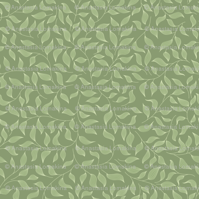 Green striped leaves