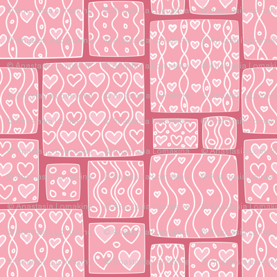 Hearts and squares