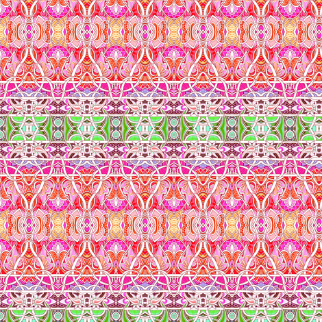 Happy Persian Horizontal Stripe fabric by edsel2084 on Spoonflower - custom fabric