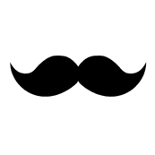 black mustaches